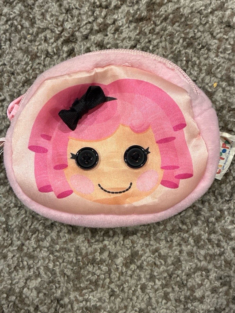 Pink Plush Kids Coin Purse LalaLoopsy